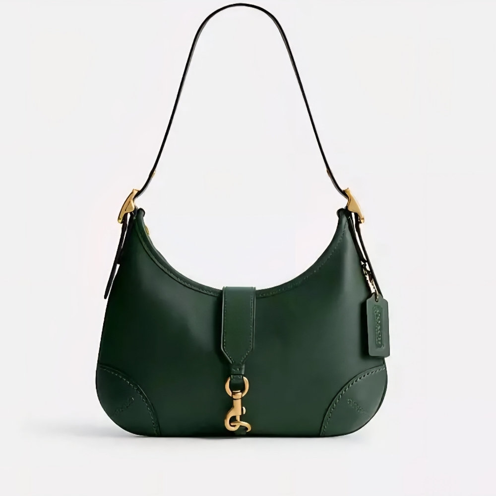 Coach Green Leather Hobo Bag